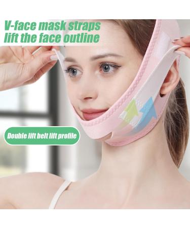 Double Chin Reducer V Line Breathable Face Lifting Strap Adjustable Double Chin Strap 24inch Chin Strap for Double Chin for Women Men Face Belts - Buy Online on GoSupps.com