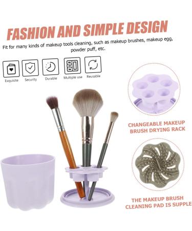 NUSITOU 1set Makeup Brush Cleaning Bowl Beauty Tool Cleaning Bowl Makeup Brush Washer Bowl Brush Cleaner Kit Cleaning Scrubber Beauty Tool Cleaner Kit Makeup Cleaner Cosmetic Brush Pp 8.5X8X6.8CM Violet - Buy Online on GoSupps.com