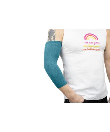 Teal Unisex Ultra Support Sleeve 2-Pack PICC Line Cover Continuous Glucose Insulin Monitoring Infusion Soft and Sweat-Wicking Arm Band X-Large Teal X-Large