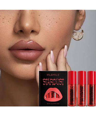 Set of 3 lipsticks - Long-lasting - Lightweight liquid lipstick - For lips cheeks eyes - Buy Online on GoSupps.com