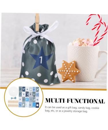 PRETYZOOM 96 Pcs Christmas Bag Advent Calendar Bags Candy Hanging Bags Christmas Hanging Bag Wooden - Buy Online on GoSupps.com