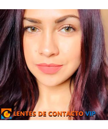 Ambar VIP Honey Green Contact Lenses - Super Natural Design | Annual Colored Lenses (2 Lenses) + Case Tweezers & Soft Silicone Inserters - International Shipping Available - Buy Online on GoSupps.com