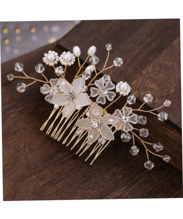 Beaupretty Bride Comb Comb Bridal Hair Comb Hair Comb for Crystal Hair Comb Wedding Hair Comb pearl hair Hair Bridal Hair Accessories - Buy Online on GoSupps.com