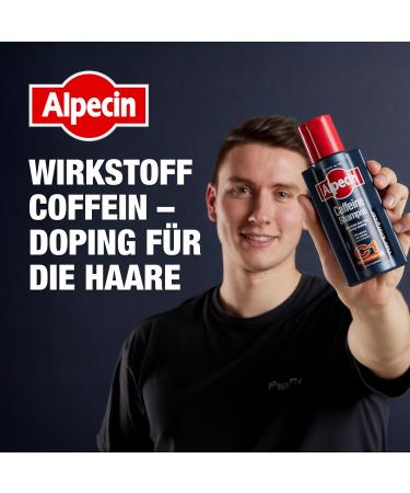 Alpecin Caffeine Shampoo C1 - 3 x 250ml | Combat Hair Loss | Strengthen Roots & Promote Growth | Men's Hair Care - Made in Germany - Buy Online on GoSupps.com