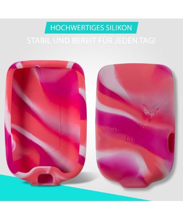 Patchinga Soft Silicone Protective Cover for Freestyle Libre Reader 1 2 & 3 - Shockproof Anti-Slip Scratch Resistant - Available in 9 Colors (Strawberry Pink) - Buy Online on GoSupps.com