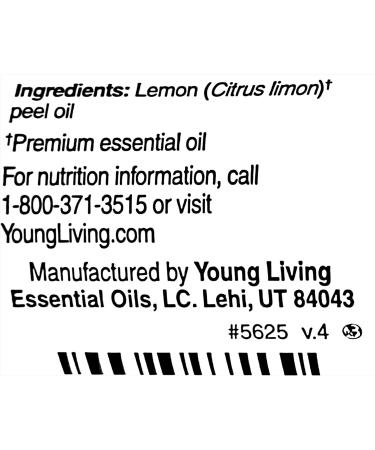 Young Living Vitality Lemon Essential Oil 5ml - 100% Pure Citrus Flavor for Cooking & Drinks - Elevate Your Culinary Creations - Buy Online on GoSupps.com