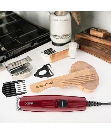 Buy Man Beard Trimmer for Men - 4-Piece Precision Grooming Set with 5-Position Comb & Wooden Comb - Corded Nose & Ear Detail Trimmer - International Shipping Available - Buy Online on GoSupps.com