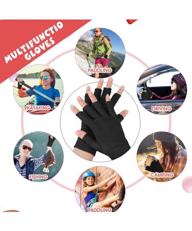 Abeillo 2Pairs UV Gloves for Gel Manicures UPF 50+ UV Nail Protection Gloves UV Light Gloves for Gel Nails Lamp Fingerless UV Gloves Prevent Hands from UV Harm (Pink Purple) - Buy Online on GoSupps.com