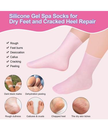 Foot Peel Mask Skin So Soft Foot Mask DYKOOK 1 Pair of Silicone Moisturising Socks Feet Hard Skin Remover Foot Care Footmask Socks Foot Spa Socks for Dry Feet Hard Skin Cracked Heel Dry Skin(S) - Buy Online on GoSupps.com