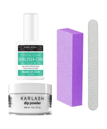 Karlash Nail Repair Kit for Broken Cracked Split Nails. Emergency Easy Quick Fix (Crystal Clear)