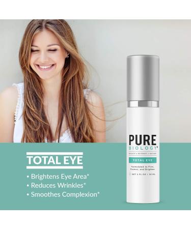 Total Under Eye Cream for Wrinkles - Moisturizing Caffeine Anti-Aging Serum with Hyaluronic Acid, Vitamin C & E - 1 Fl Oz - Buy Online on GoSupps.com