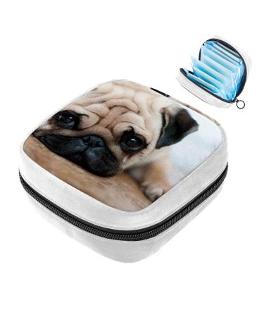 GIAPB Sanitary Napkin Storage Bag Period Bag Tampon Bag Makeup Bag Pad Pouch Animal Dog Picture Color678