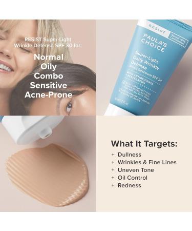 Paula's Choice 2% BHA Liquid Exfoliant & RESIST Super-Light Daily Wrinkle Defense SPF 30 Salicylic Acid for Enlarged Pores & Blackheads and Tinted Mineral Broad-Spectrum Sunscreen Set of 2 - Buy Online on GoSupps.com