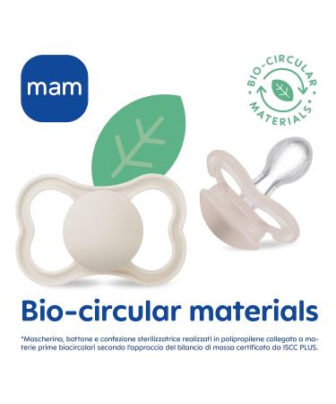 MAM Air Night Pacifiers Set of 2 | Silicone Holder Included | 6-16 Months | Neutral Colors - Shop Internationally! - Buy Online on GoSupps.com