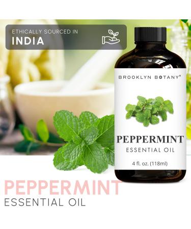 Brooklyn Botany Peppermint & Eucalyptus Essential Oils 4 Fl Oz (Pack of 2) 100% Pure & Natural Premium Grade Aromatherapy Oils Sinus Relief Blend - Buy Online on GoSupps.com