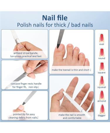 3PCS Cuticle Pusher & Gel Polish Remover Set | Professional Nail Files & Tools for Manicure & Pedicure | Durable Salon Quality Metal Acetone Scraper - Buy Online on GoSupps.com