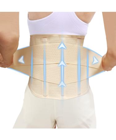 Back Brace for Men Women Lower back - Immediate Relief from Back Pain Herniated Disc Sciatica Scoliosis and more! - Breathable Mesh Design with 7 Stays - Back Support Belt for Men/Women for work Anti-skid lumbar support belt (X-Large)