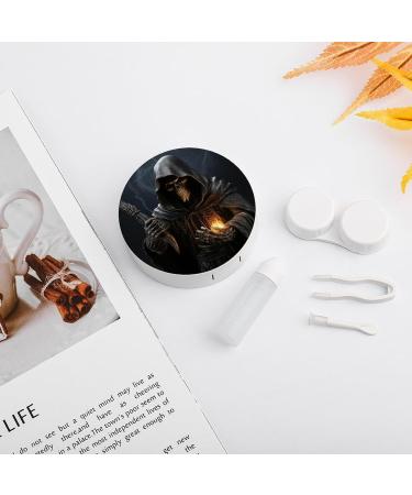 Grim Reaper Contact Lens Case - Portable Travel Storage Box | White Contact Lens Organizer - Buy Online on GoSupps.com