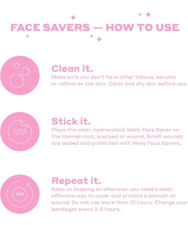 Welly Hydrocolloid Acne Blemish Patch - 60 ct Clear Adhesive Spot Shape | Value Pack - Buy Online on GoSupps.com