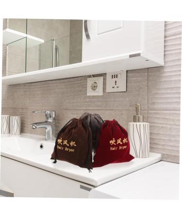 Mikinona 3 Pcs Hair Dryer Storage Bag Hair Dryer Pouch Travel Hair Dryer Travel Makeup Bag Organizer Fabric - Buy Online on GoSupps.com