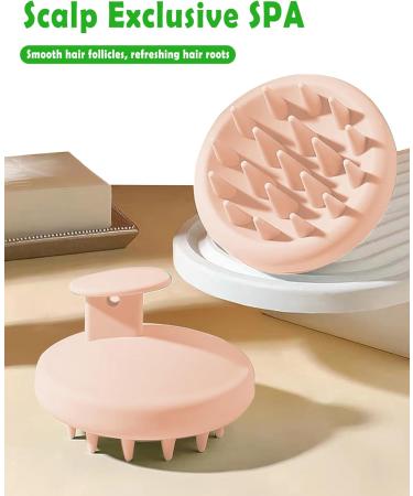 Sivlki Scalp Massage Brush | Silicone Shampoo Brush for Dandruff Relief & Hair Growth | Head Massage Tool | Flesh Color - Buy Online on GoSupps.com
