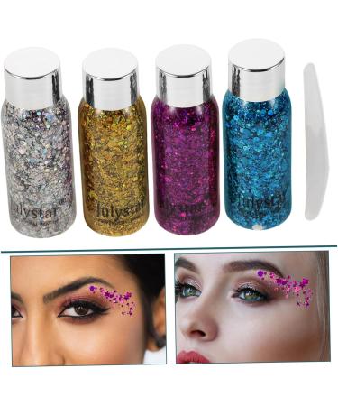 Mikinona 4pcs Set Colorful Eye Shadow Body Glitter Gel Halloween Makeup Glitter Face Glitter Liquid - Buy Online on GoSupps.com