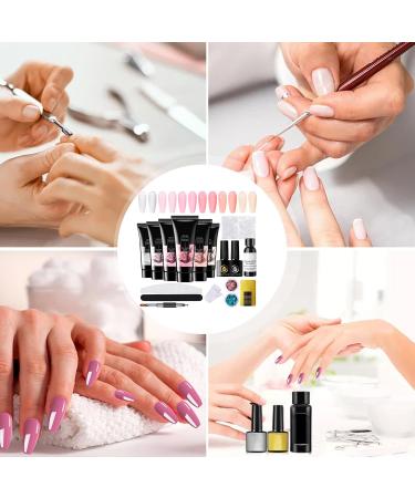  LearnLyrics Gel for Extensions | Builder Gel for Extensions with Glue 6 Colors Long-Lasting Nail Polish Base for Nail Art for Adult Beginners - Buy Online on GoSupps.com