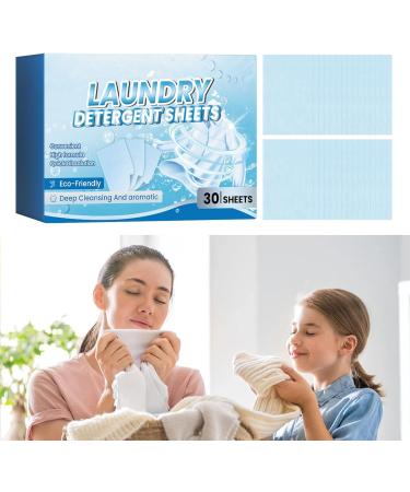 Laundry Sheets Detergent Eco Friendly | Laundry Soap Sheets Eco-Friendly Laundry Sheets 30 Sheets Liquidless Laundry Sheets Detergent Laundry Sheets In Washer Suanq - Buy Online on GoSupps.com