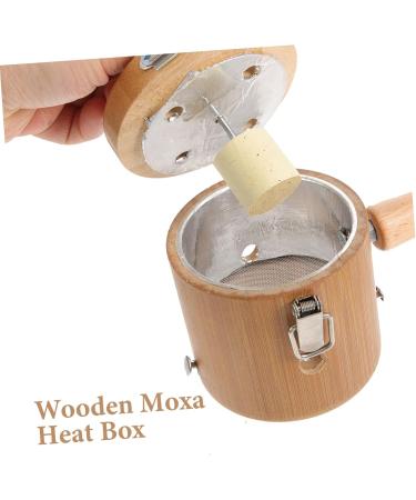 Solustre Moxibustion Massage Device - Adjustable Wooden Case & Stainless Steel Tools for Effective Moxibustion Therapy - Buy Online on GoSupps.com
