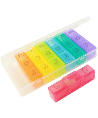 7 Day Travel Pill Organizer with Premium Case - Perfect for International Travel & Medication Management - Buy Online on GoSupps.com