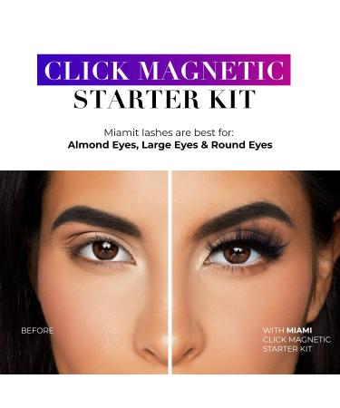 Lilly Lashes Click Magnetic Starter Kit - False Eyelashes with Magnetic Eyeliner for Natural Wispy Lashes - Buy Online on GoSupps.com