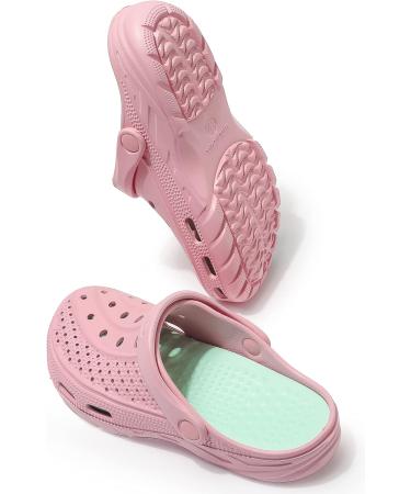 INMINPIN Orthopedic Garden Clogs with Arch Support & Plantar Fasciitis Insoles - Sweet Pink (Size 8-9 Women/6-7 Men) - Buy Online on GoSupps.com