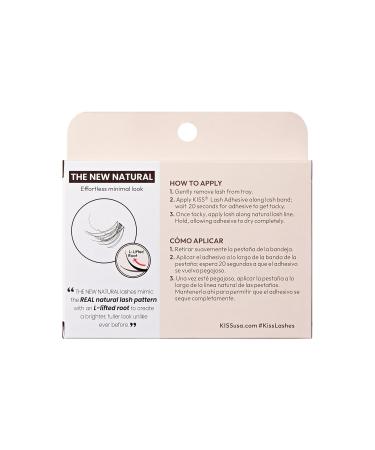 Buy KISS The New Natural False Eyelashes | Noir 12mm-16mm | 24 Wisps Contact Lens Friendly Easy to Apply & Reusable - Buy Online on GoSupps.com