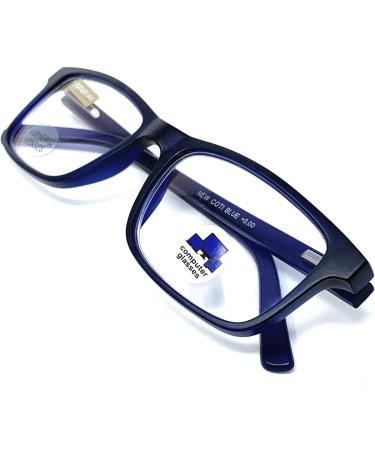 Blue Light Filter Reading Glasses | Anti Blue Light Computer Glasses for Men & Women | Venice Blue +1.50x Gamer Glasses - Buy Online on GoSupps.com