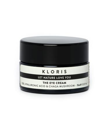 KLORIS The Eye Cream - Reduce Dark Circles and Puffiness. For Stressed Skin. With Chaga Extract Squalane & Hyaluronic Acid - 15ml