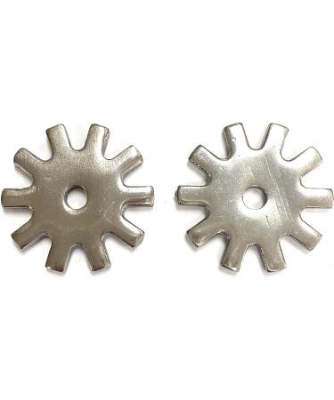 Stainless Steel Spur Rowels - Thin Square 10pt | AJ Tack Wholesale - Buy Online on GoSupps.com