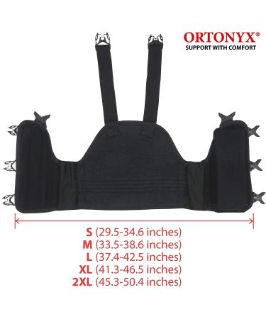 ORTONYX Sternum and Thorax Support Chest Brace - ACHB5255-XXL 2X-Large - Black/Gray (Pack of 1) - Buy Online on GoSupps.com