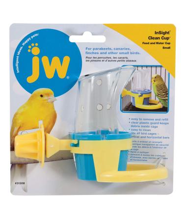 JW Pet Company Clean Cup Feeder and Water Cup Bird Accessory Small