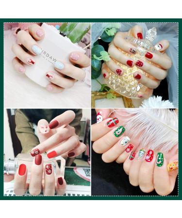 Kalolary 12 Sheets Christmas Nail Polish Stickers - Self-Adhesive DIY Nail Art Wraps with Nail File - Buy Online on GoSupps.com
