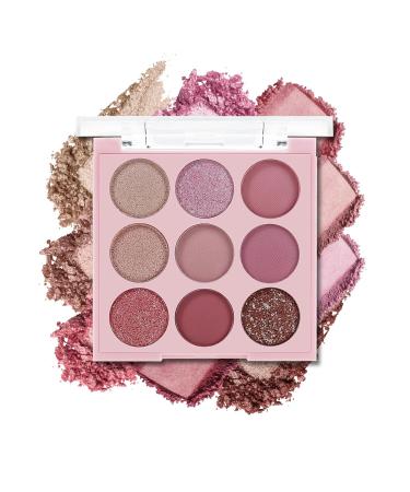 9 Colors Matte Glitter Eyeshadow Palette - Highly Pigmented & Blendable | Smooth Makeup for Glamorous Looks - Shop Now - Buy Online on GoSupps.com