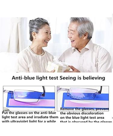 Luckxyy 2PC Autofocus Reading Glasses +3.50 | Anti-Blue Light Readers for Men & Women | Includes Glasses Case - Buy Online on GoSupps.com