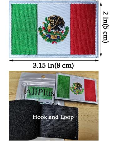 2 PCS AliPlus Mexico Flag Patch - Embroidered Tactical Military Morale Patch - Buy Online on GoSupps.com