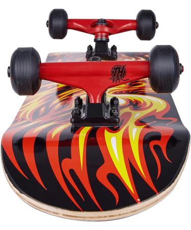 Tony Hawk 31 Inch Skateboard - Signature Series 4 - 9-Ply Maple Deck for Cruising, Carving, Tricks, and Downhill - Flame Hawk - Buy Online on GoSupps.com