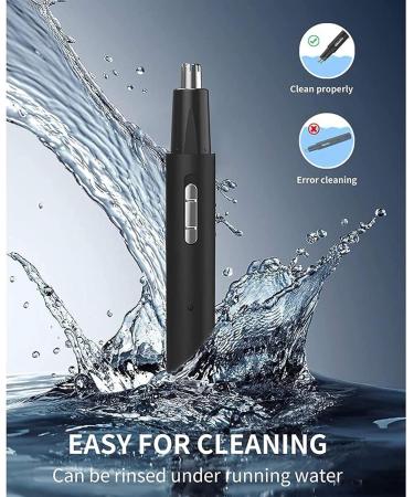 Men's Nose Hair Trimmer 2024 | Painless USB Rechargeable Ear & Nose Hair Trimmer - Professional Dual Edge Blades - Buy Online on GoSupps.com