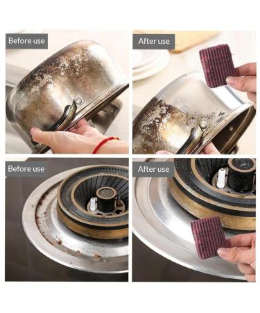Steel Wool Soap Scrubber | Pot Scrubbers - Pre-Soaped Pads Household Cleaning Tool for Dishes Pots Stovetops Cookware Kitchenware - Buy Online on GoSupps.com