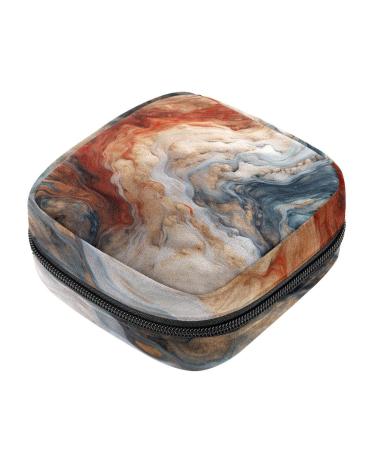 Marble Makeup Bag Zipper Pouch Travel Cosmetic Organizer for Women and Girls Multicoloured 13
