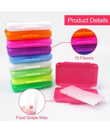 Newpop 10pcs Orthodontic Wax for Braces - Relieve Irritation & Pain | Dental Wax for Comfortable Wear - Buy Online on GoSupps.com
