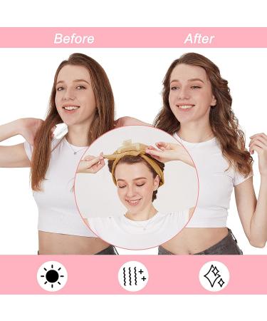 Heatless Lock Winder & Curl Band Set - Non-Slip DIY Hair Curler for Medium Long Hair (Khaki) - Buy Online on GoSupps.com