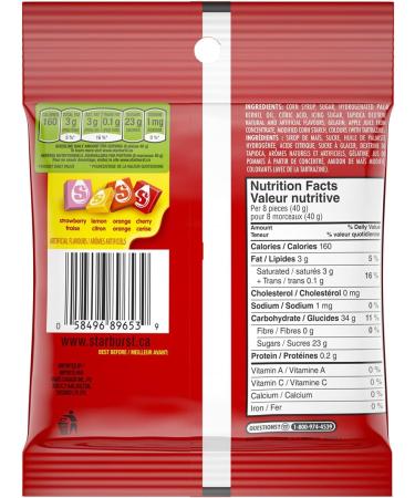 Starburst Original Chewy Candy Bag 1 Pack 191g Per Pack - Buy Online on GoSupps.com