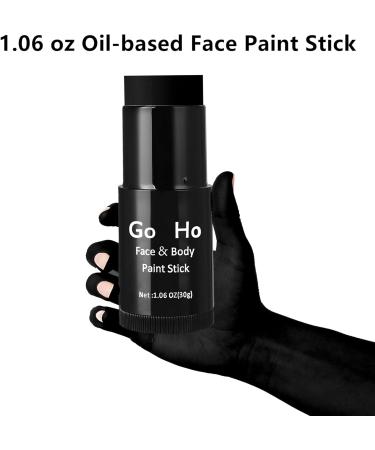 Go Ho Cream-Blendable Black Face Paint Stick (1.06 Oz) - Halloween & Cosplay Makeup for Adults & Children - Waterproof SFX Makeup Stick - Buy Online on GoSupps.com